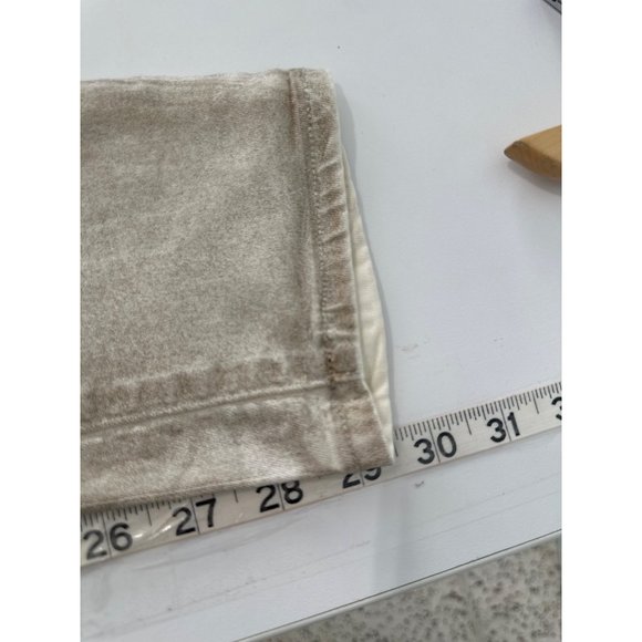 Helmut Lang Skinny Jeans Metallic Womens 27 Cream 5 Pockets Modal Cotton Blend - Picture 7 of 8